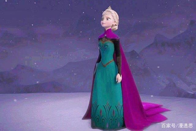 冰雪奇缘里面的艾莎，过着孩子们梦想的生活，深受美少女们青睐