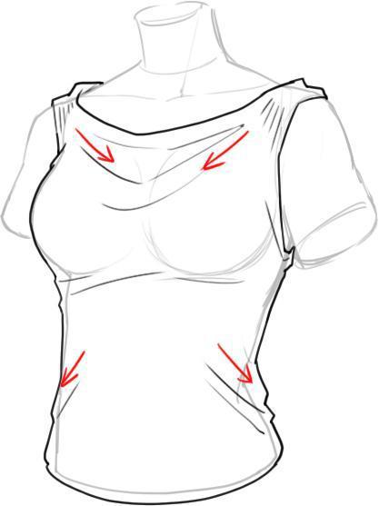 掌握技巧，绘画好动漫人物衣服上的皱纹