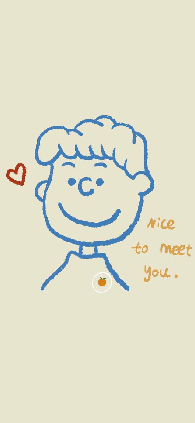 史努比简单手绘插画壁纸无水印动漫壁纸