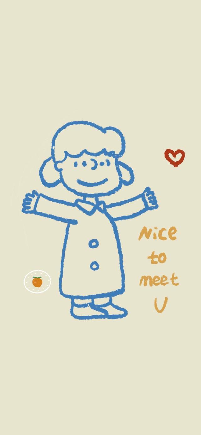 史努比简单手绘插画壁纸无水印动漫壁纸