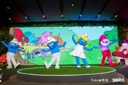 上海世茂精灵之城主题乐园蓝精灵区设计鸟瞰图