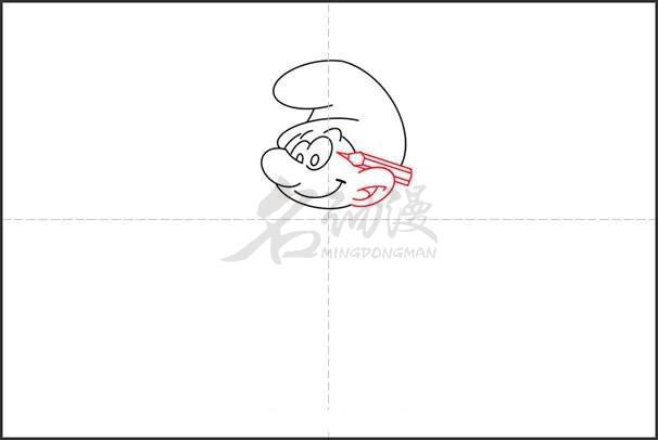 蓝精灵绘画小教程