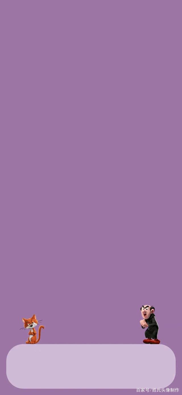 手机动漫高清壁纸蓝精灵和格格巫