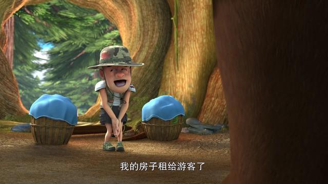 遇到另一个自己怎么办？光头强化身森林战士，打败黑暗势力
