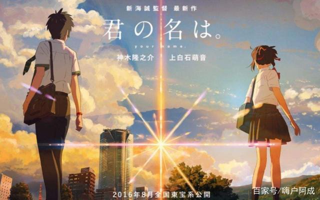 全球动漫电影排行榜TOP5，你的名字仅第四，千与千寻不是第一