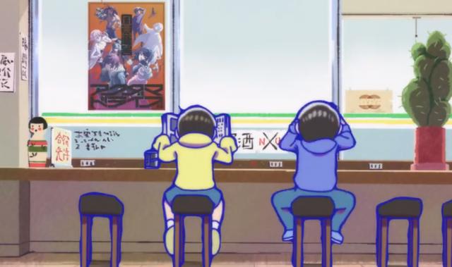 《阿松》第三季联动《全员恶玉》，双方各自在正片中植入对方海报