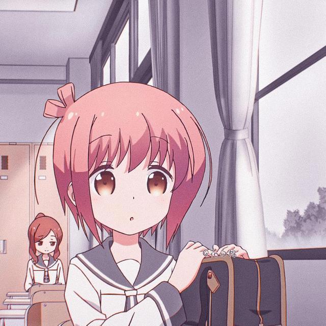 「第125期」动漫女头：慢活开始SlowStart可爱粉色系女生头像