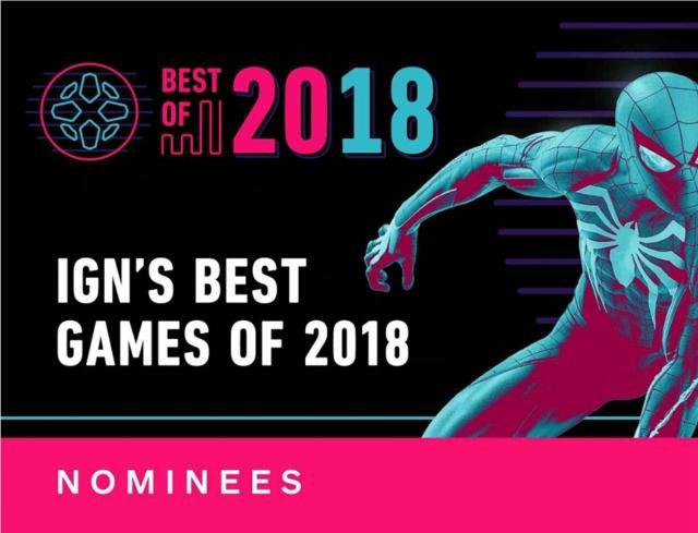 IGN评2018年各项最佳20个大奖提名名单公布