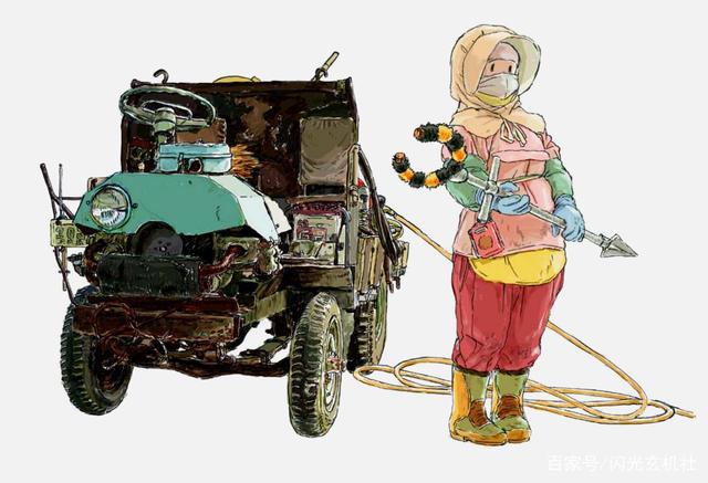 日本动漫画师近野新：乡村味道十足的简装工业机器