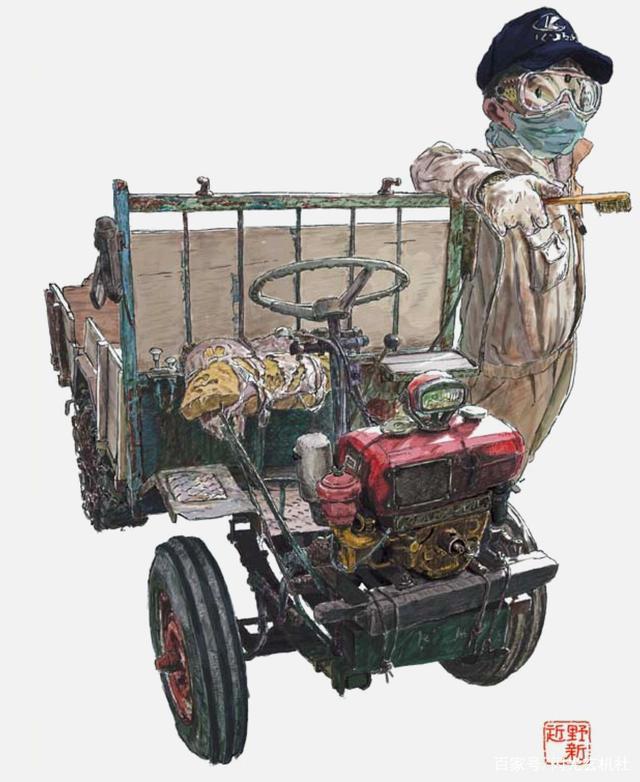 日本动漫画师近野新：乡村味道十足的简装工业机器