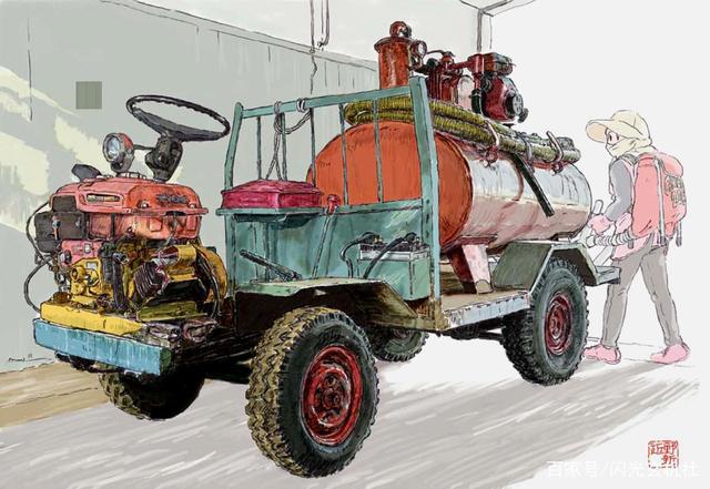 日本动漫画师近野新：乡村味道十足的简装工业机器