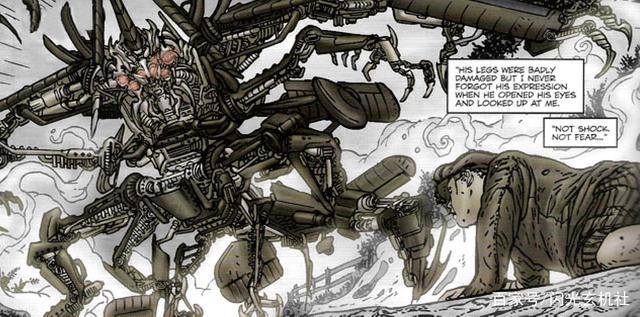 变形金刚动漫人物：《卷土重来》漫画版造型的霸天虎人物-天行者