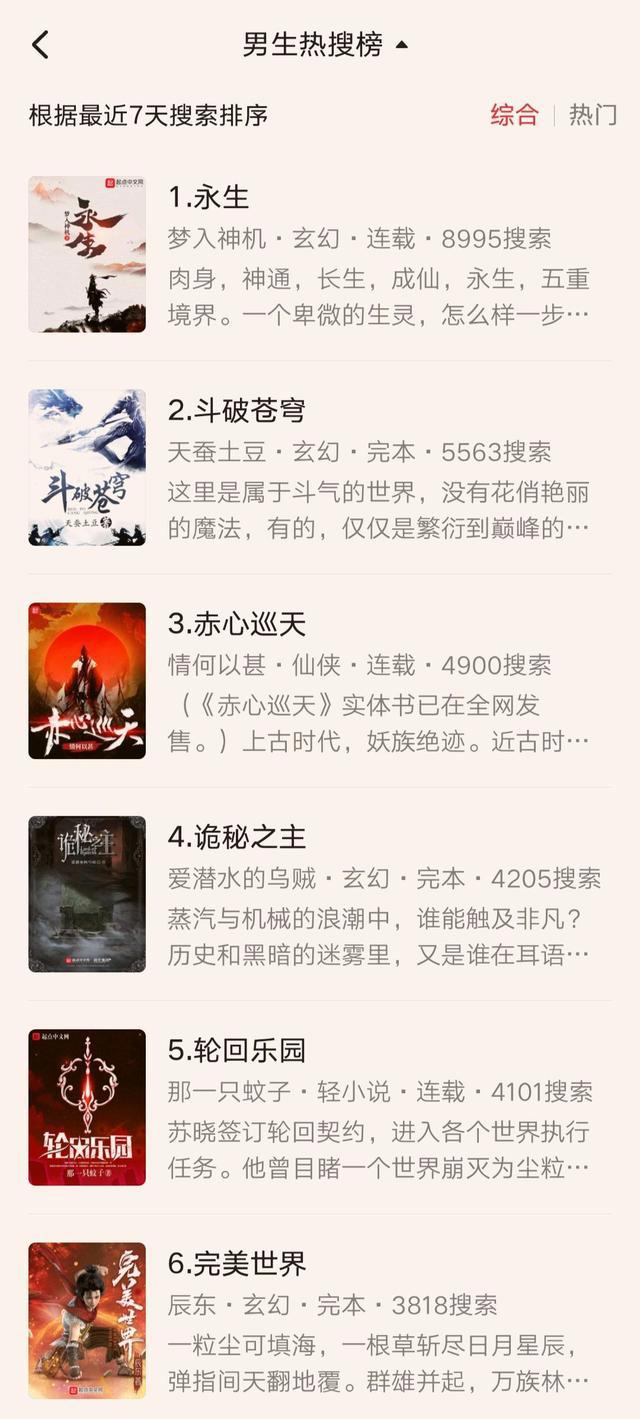 《永生》动画开播，登上起点热搜榜第一，可惜小说并不完整