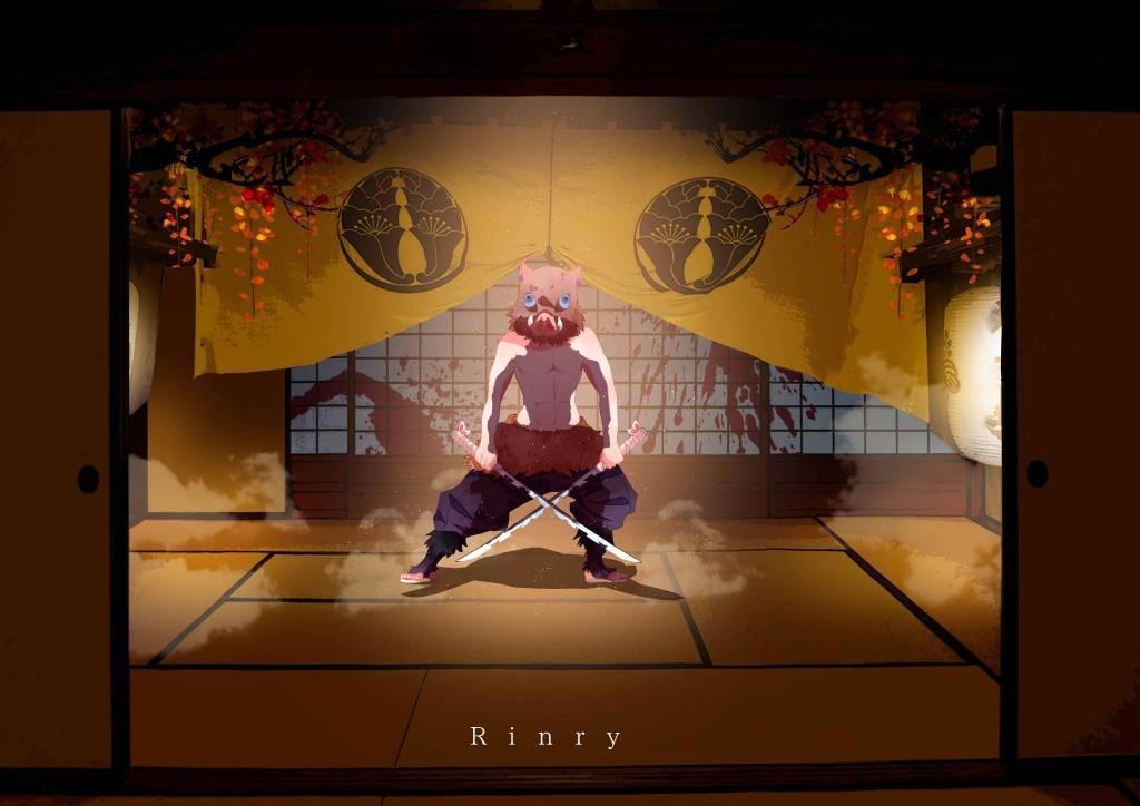 唯美意境的《鬼灭之刃》，与原版巨大差别，国外画师太有才了