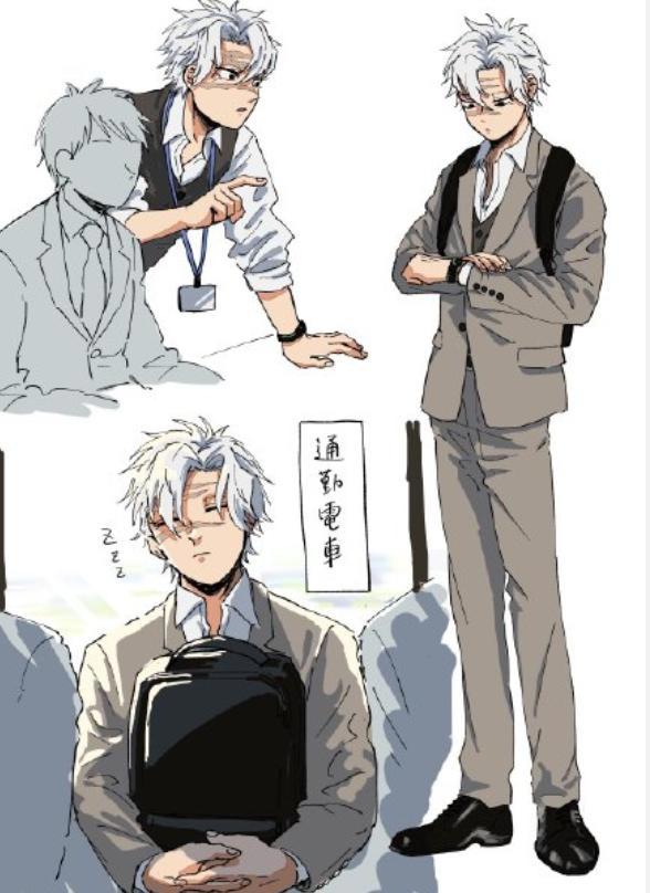 鬼灭之刃，21岁组的平行世界，义勇反差萌，实弥成职场精英