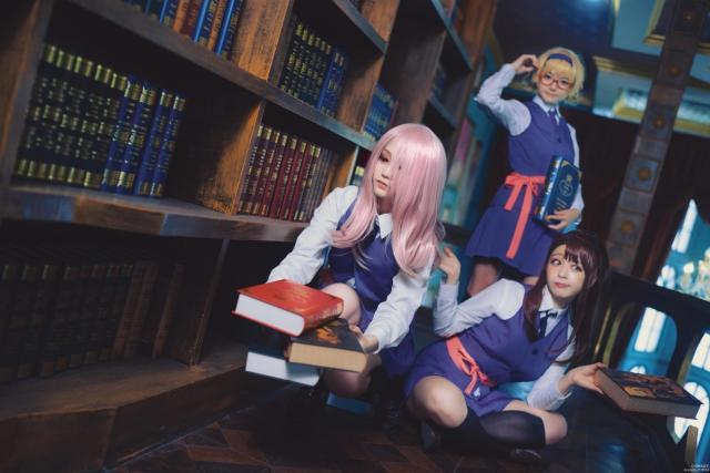 小魔女学园：主角三人搞事组cos为魔女的未来献上祝福！