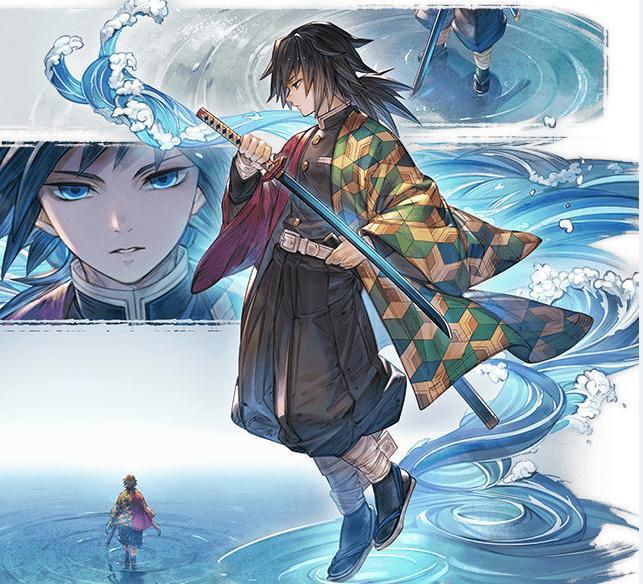 《碧蓝幻想》联动《鬼灭之刃》，推出角色立绘，画师风格太精致