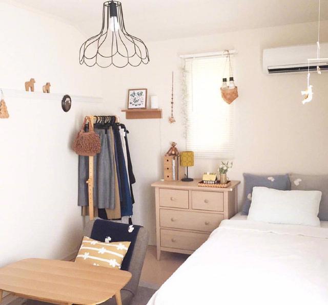 简约温馨的卡其色oneroom装饰风，虽小却很温馨