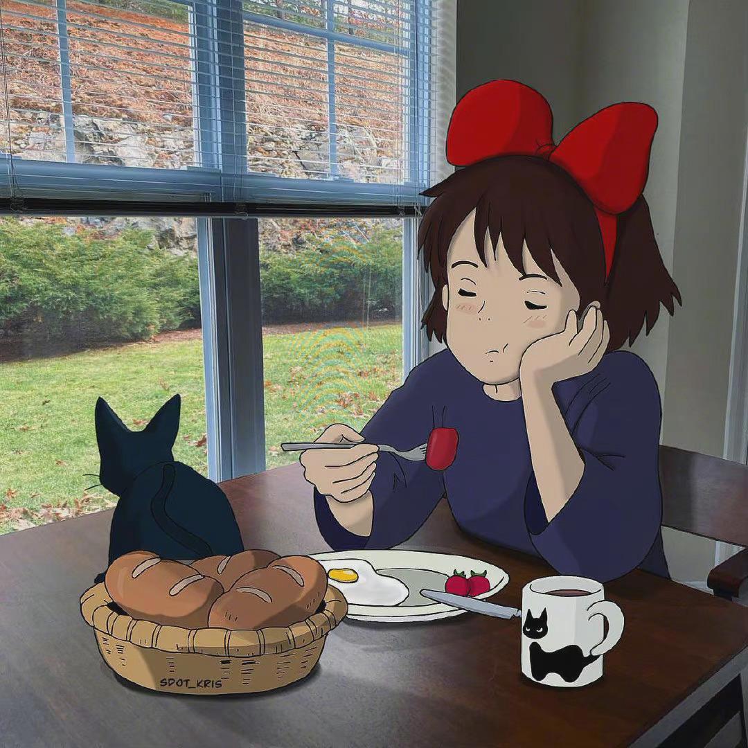 当宫崎骏动漫主角来到现实中，画面毫无违和感，有趣又可爱的日常