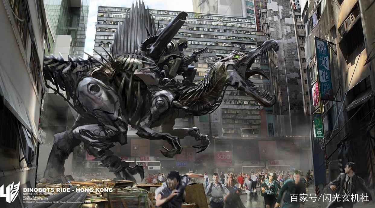 变形金刚概念插图：来自《绝迹重生》的动漫概念绘本欣赏