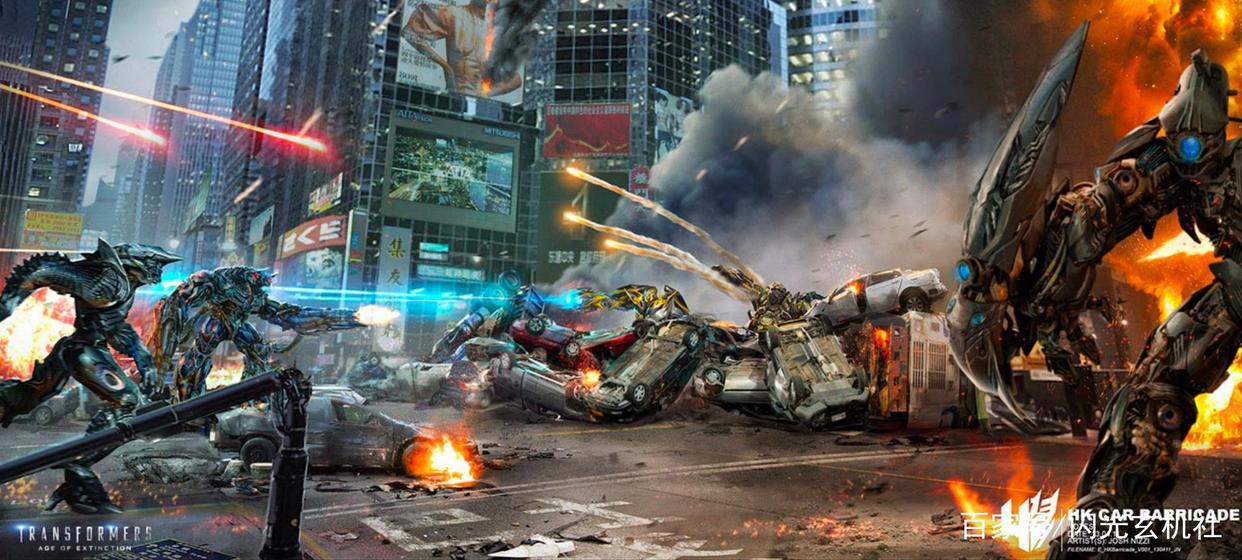 变形金刚概念插图：来自《绝迹重生》的动漫概念绘本欣赏