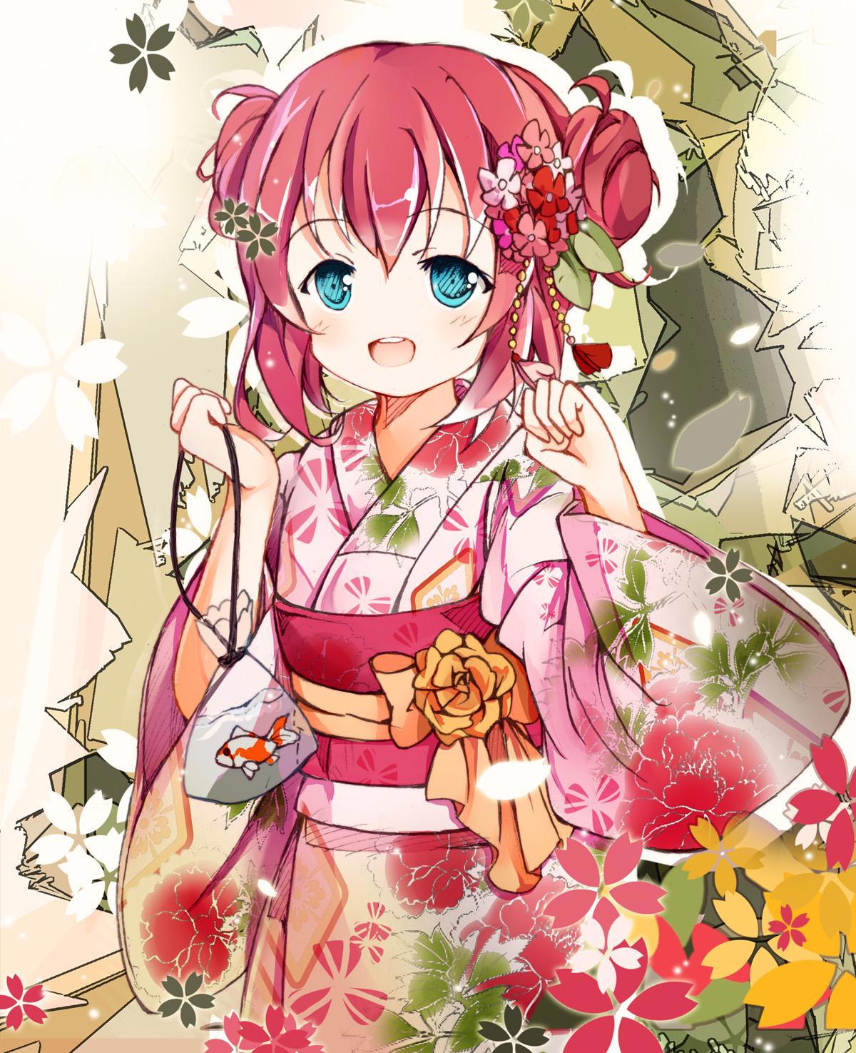 次元动漫《LoveLive!Sunshine！》女主角“黑泽露比”的精美插画