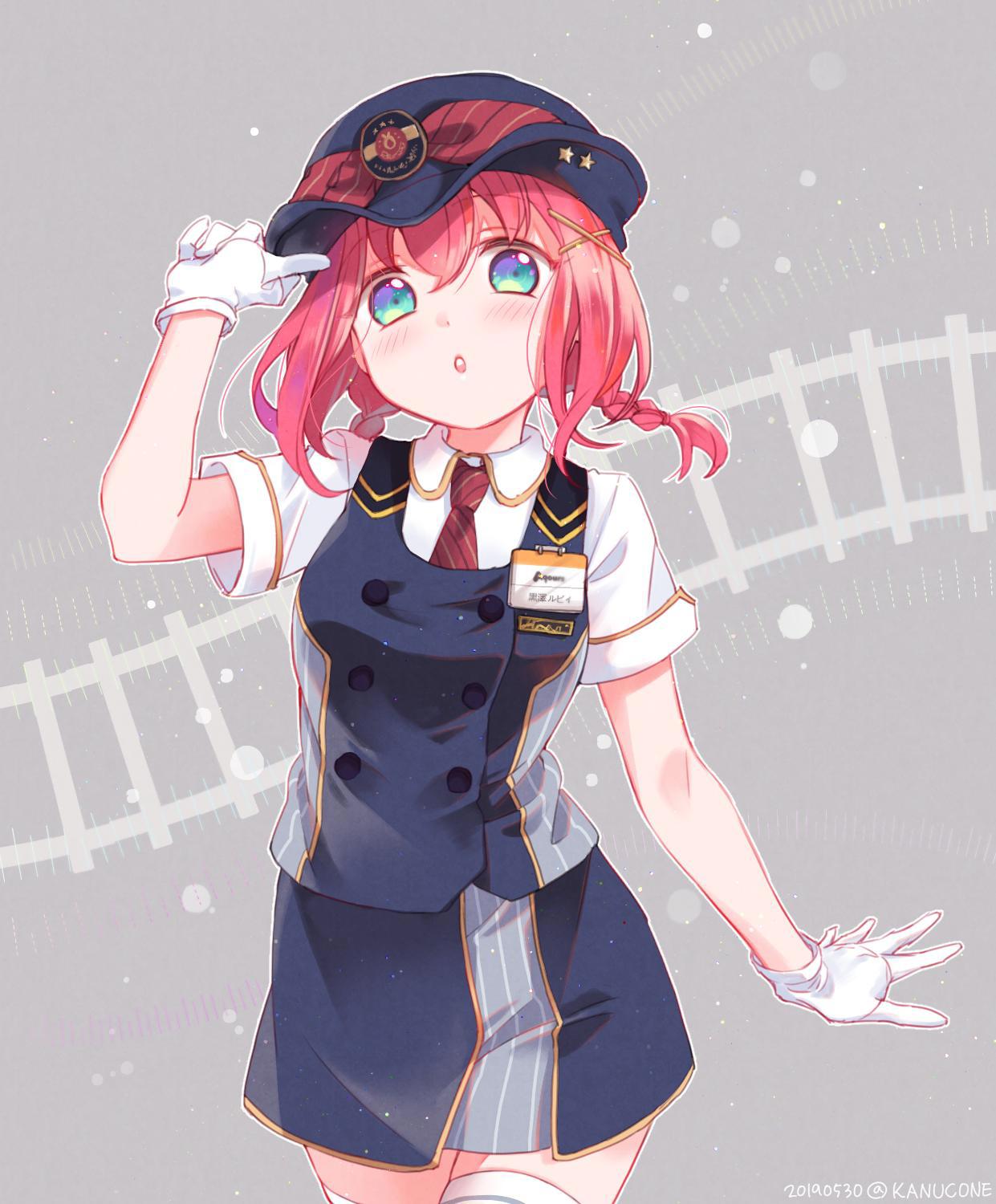 次元动漫《LoveLive!Sunshine！》女主角“黑泽露比”的精美插画