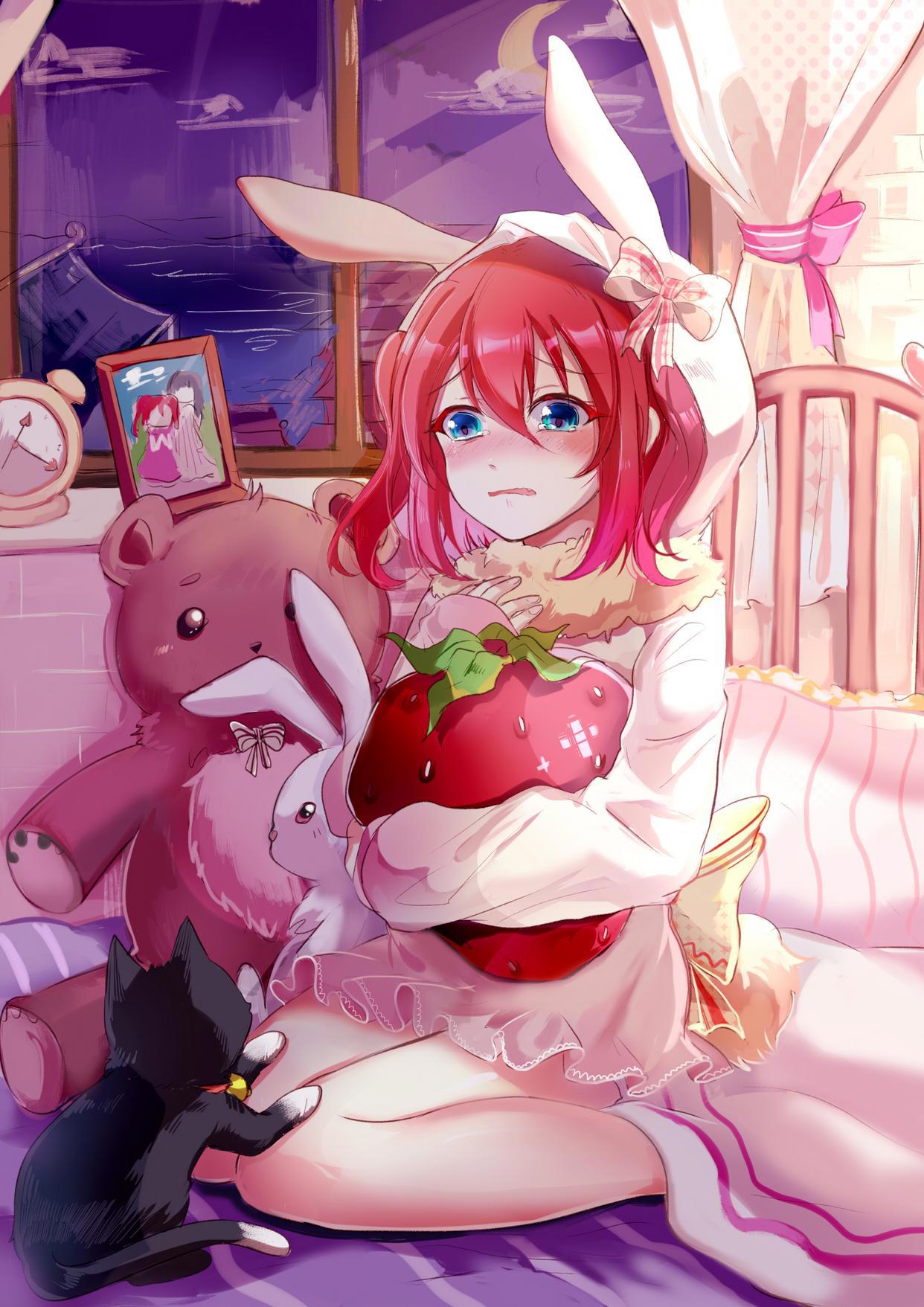 次元动漫《LoveLive!Sunshine！》女主角“黑泽露比”的精美插画