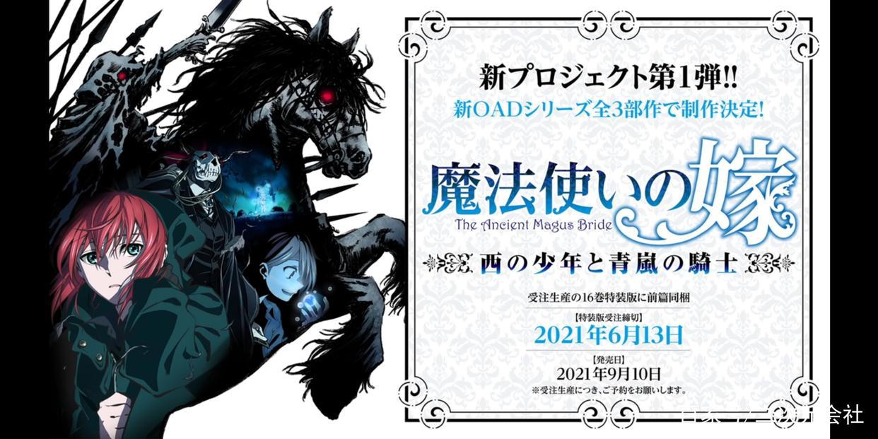 《魔法使的新娘》将推出OAD新作《西之少年与青岚的骑士》