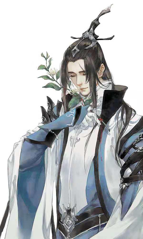 超妖孽的古风动漫美男子，每一寸思念飘在空中，落成一朵花！