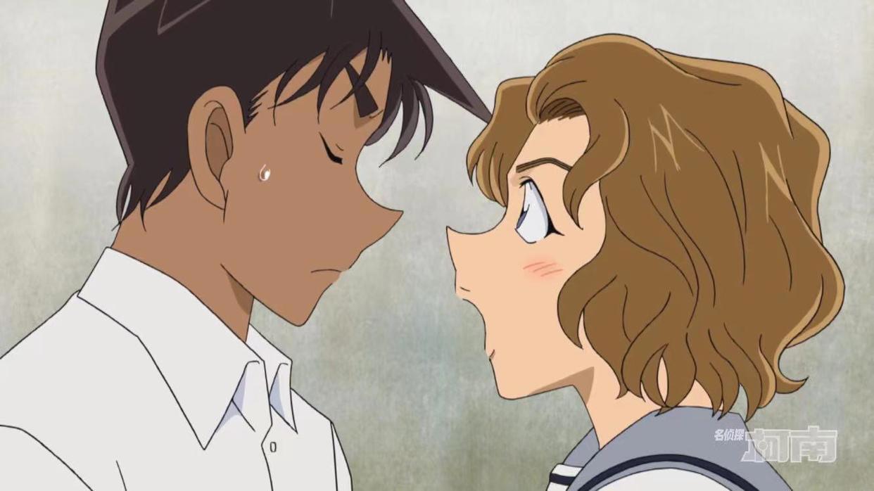 名侦探柯南漫改动画播出，红叶伊织出场豪气，新兰不好意思通电话