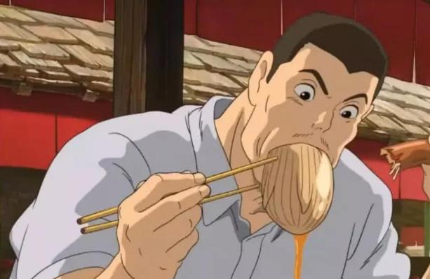 《千与千寻》里，千寻爸爸吃了变成猪的食物是啥？原画师PO图解谜