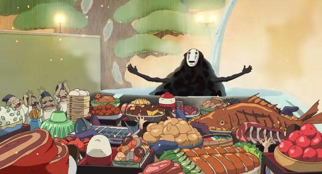 《千与千寻》里，千寻爸爸吃了变成猪的食物是啥？原画师PO图解谜