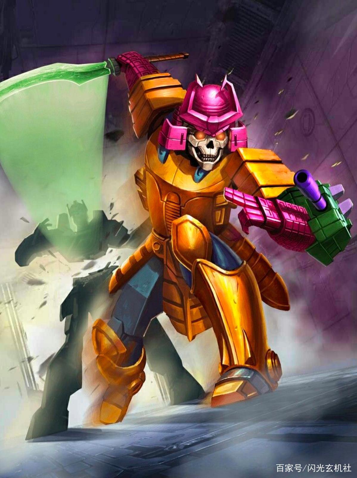 变形金刚动漫人物：重涂老顽固从头领战士到隐者战士-雾隐暗仗