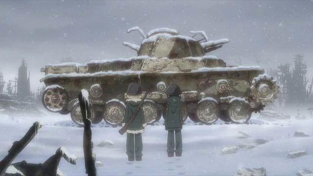 日本动漫《少女终末旅行》成为物理难民在文明的废墟中旅行