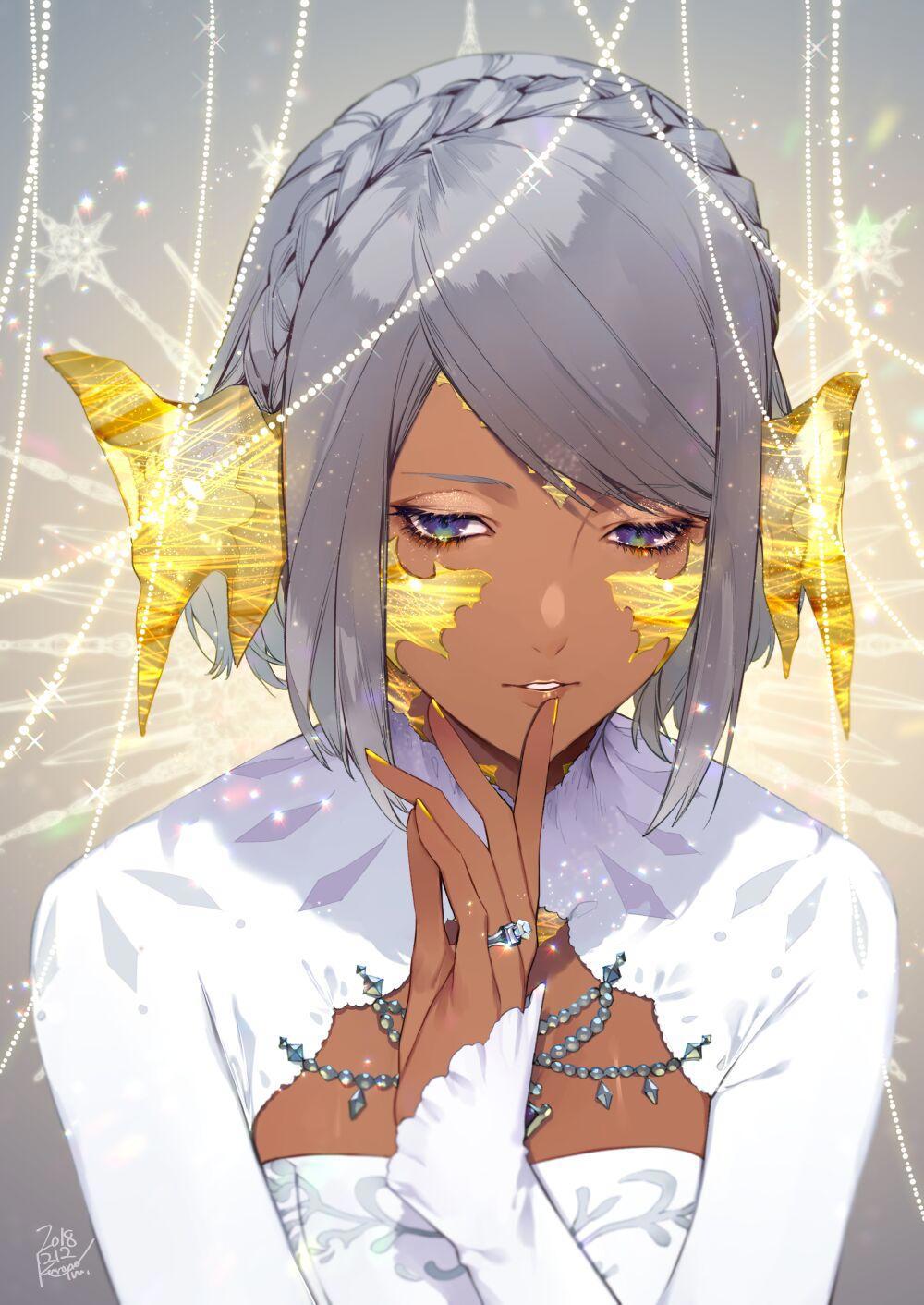 宝石之国动漫壁纸：钻石一般璀璨的动漫少女，散发着耀眼的光芒