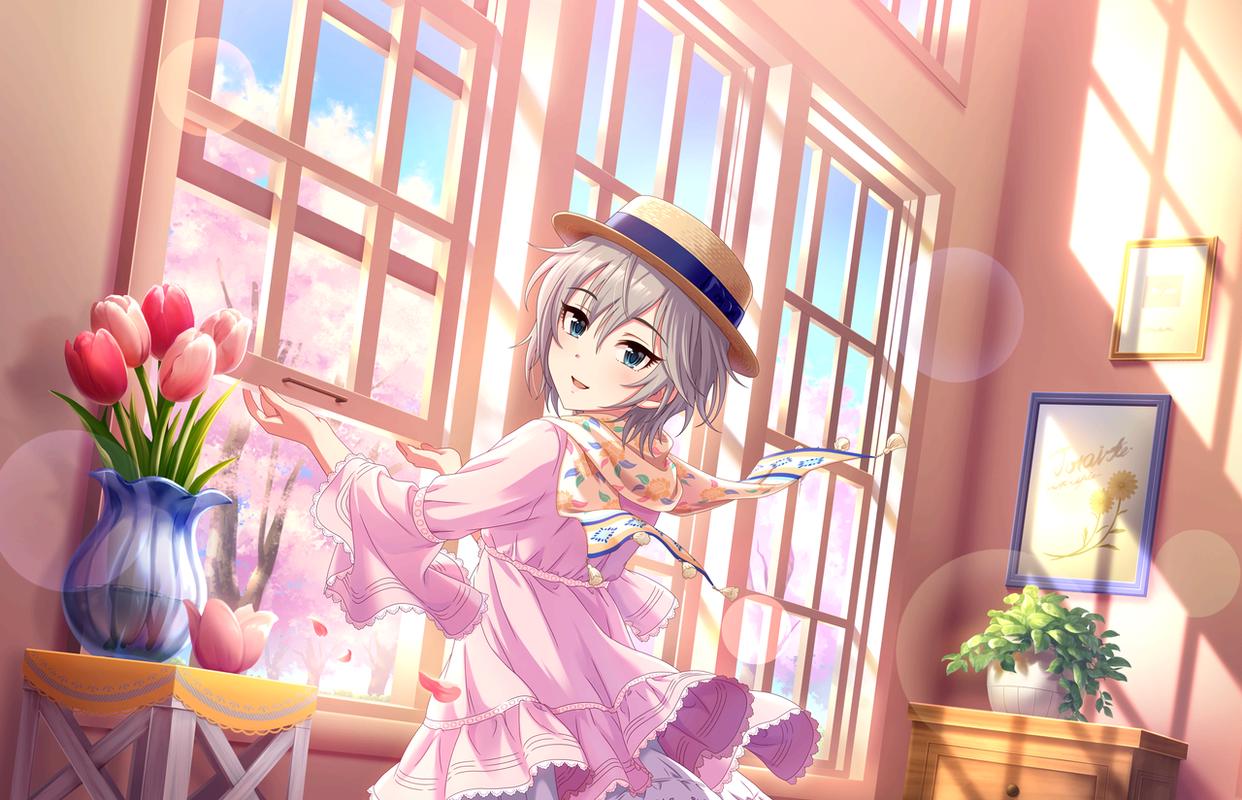 精选《偶像大师灰姑娘女孩》安娜史塔西亚的高清插画卡片，收了吧