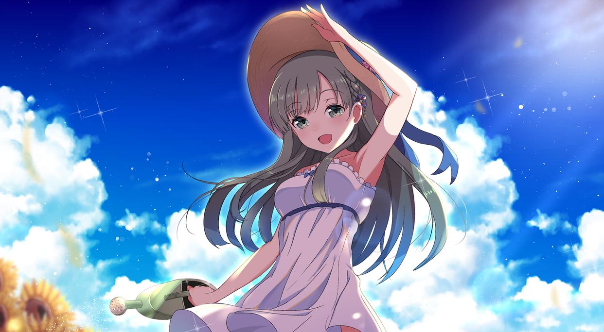 青春偶像日漫《偶像大师灰姑娘女孩》里（小早川纱枝）的精彩壁纸