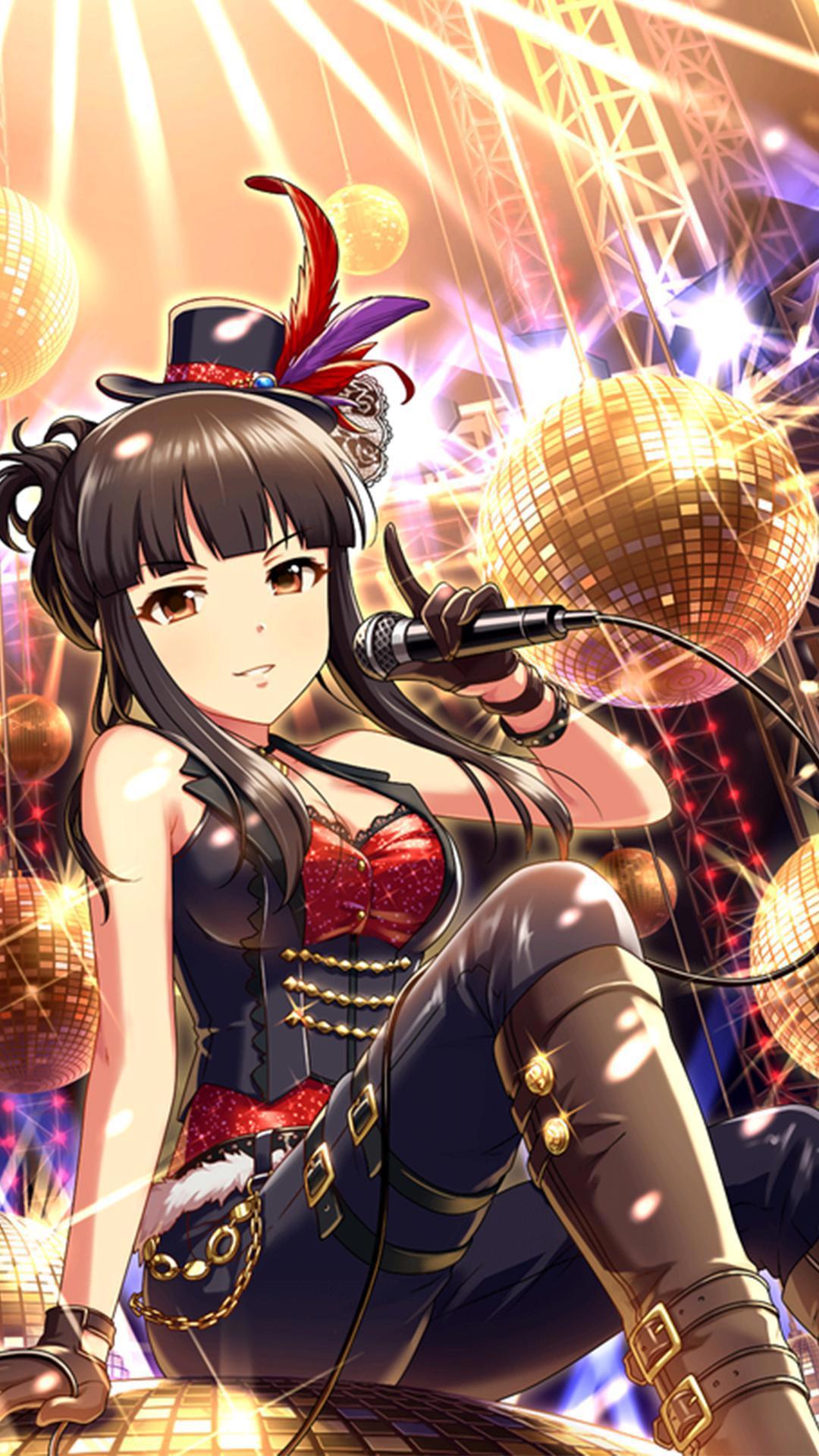 《偶像大师灰姑娘女孩》动漫手机壁纸分享，歌唱梦想的青春美少女