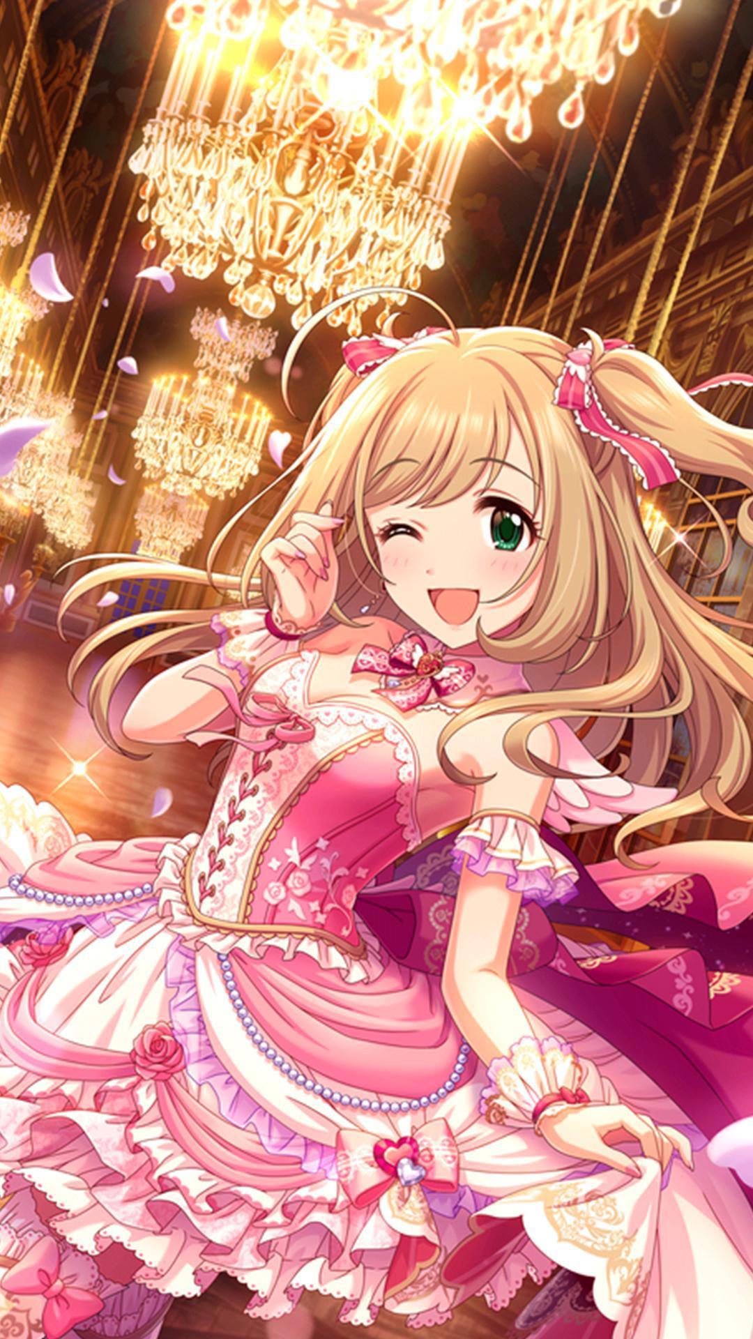 《偶像大师灰姑娘女孩》动漫手机壁纸分享，歌唱梦想的青春美少女