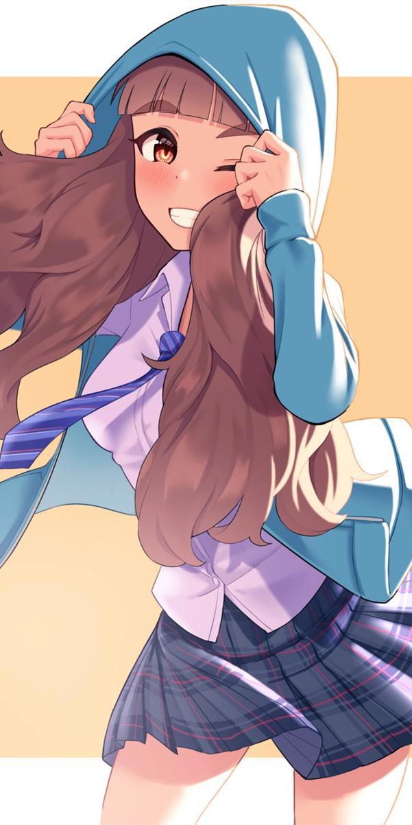 《偶像大师灰姑娘女孩》神谷奈绪，动漫全面屏壁纸，隐宅少女