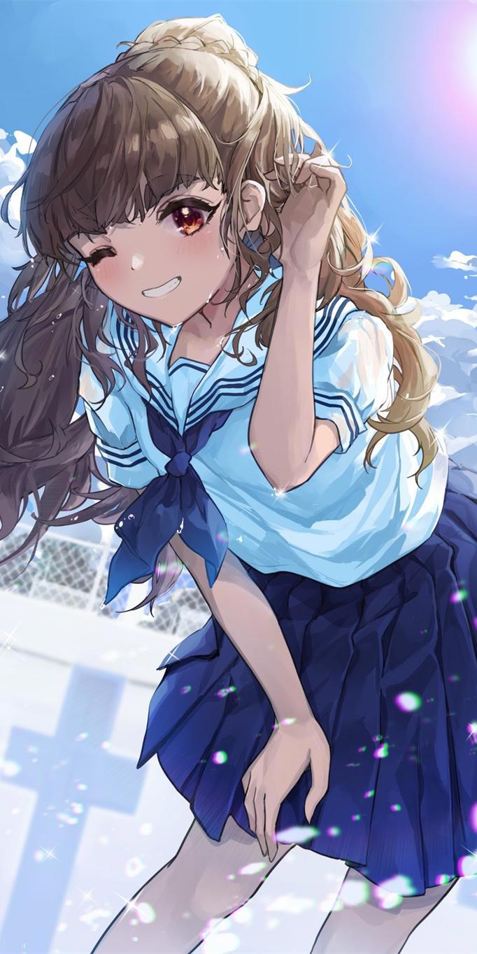 《偶像大师灰姑娘女孩》神谷奈绪，动漫全面屏壁纸，隐宅少女