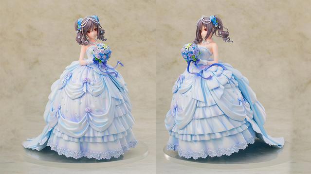 超人气游戏偶像大师灰姑娘女孩神崎兰子的婚纱礼服手办闪亮登场