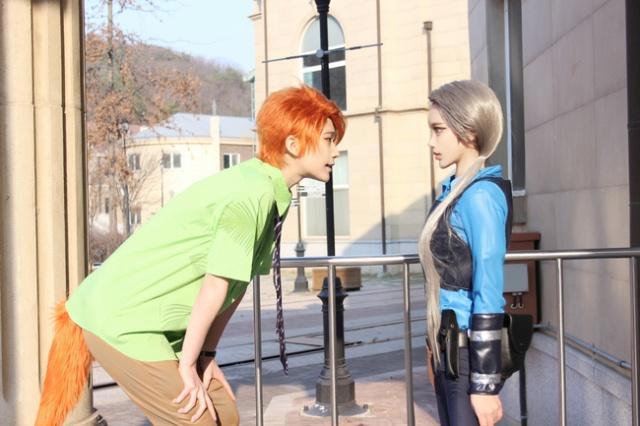 疯狂动物城：韩国小姐姐cos朱迪，尼克帅气登场，网友：官宣？