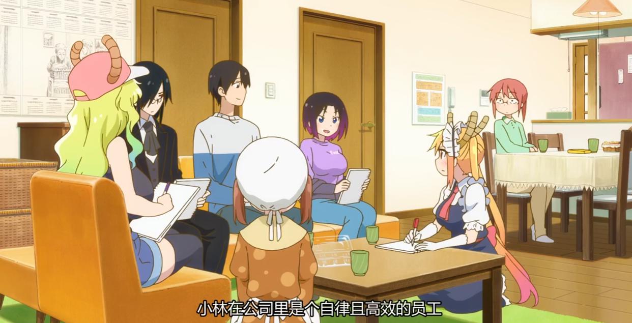 小林家的龙女仆：众人手绘女仆装，他的画风可爱，小林却都不喜欢