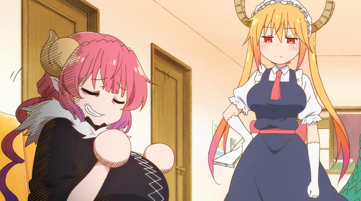 小林家的龙女仆S：帅哥小林划龙舟，伊露露真实身材其实更夸张