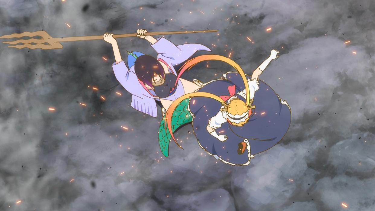 小林家的龙女仆：艾露玛对托尔表露真心，动漫上演经费燃烧的打斗