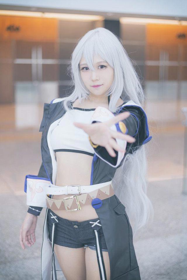 从零开始的魔法书零cos舰娘岛风般的妆容，美轮美奂