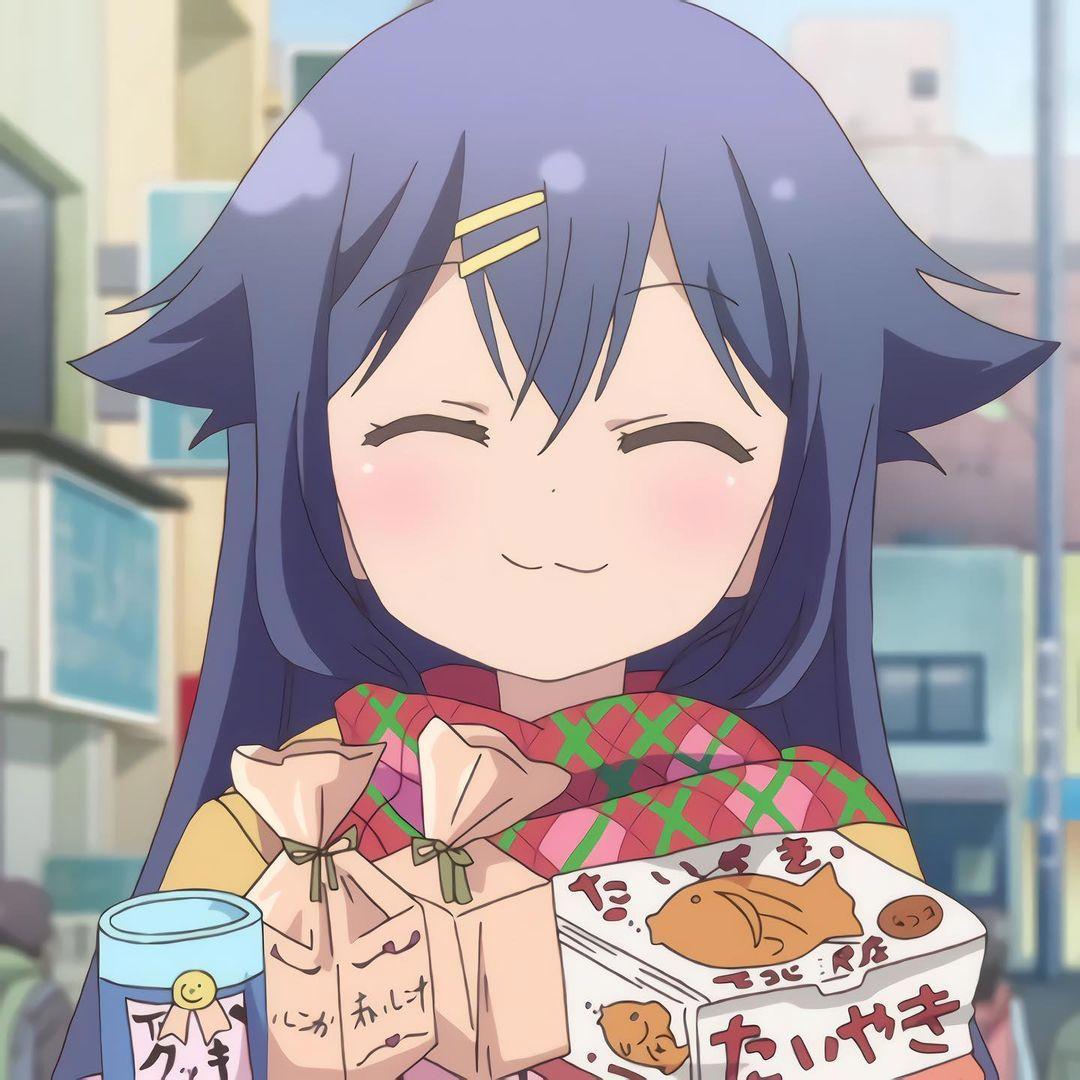 《雏子的笔记》夏川久依奈，果然萌萌哒妹子都特别能吃，动漫头像