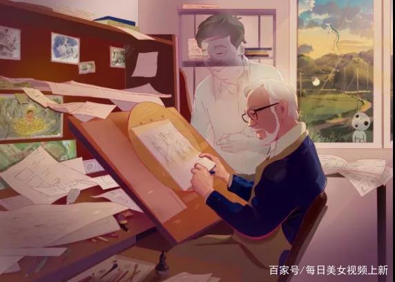 “他总关心上帝关心的事，他叫宫崎骏。”